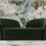 كنبة الدورا الثنائية لون أخضر
