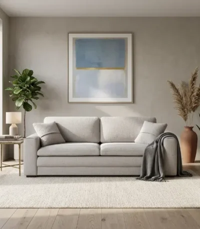 كنبة مقعدين كوف، راحة وجمال في تصميم واحد.