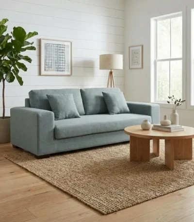 كنبة مقعدين قماس