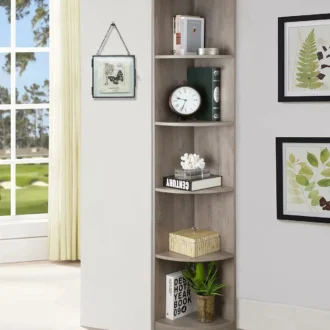 خزانة كتب زاوية، فينتورا، رف عمودي مودرن