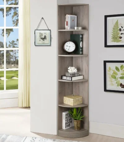 خزانة كتب زاوية، فينتورا، رف عمودي مودرن