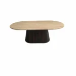 طاولة قهوة بيج وبني