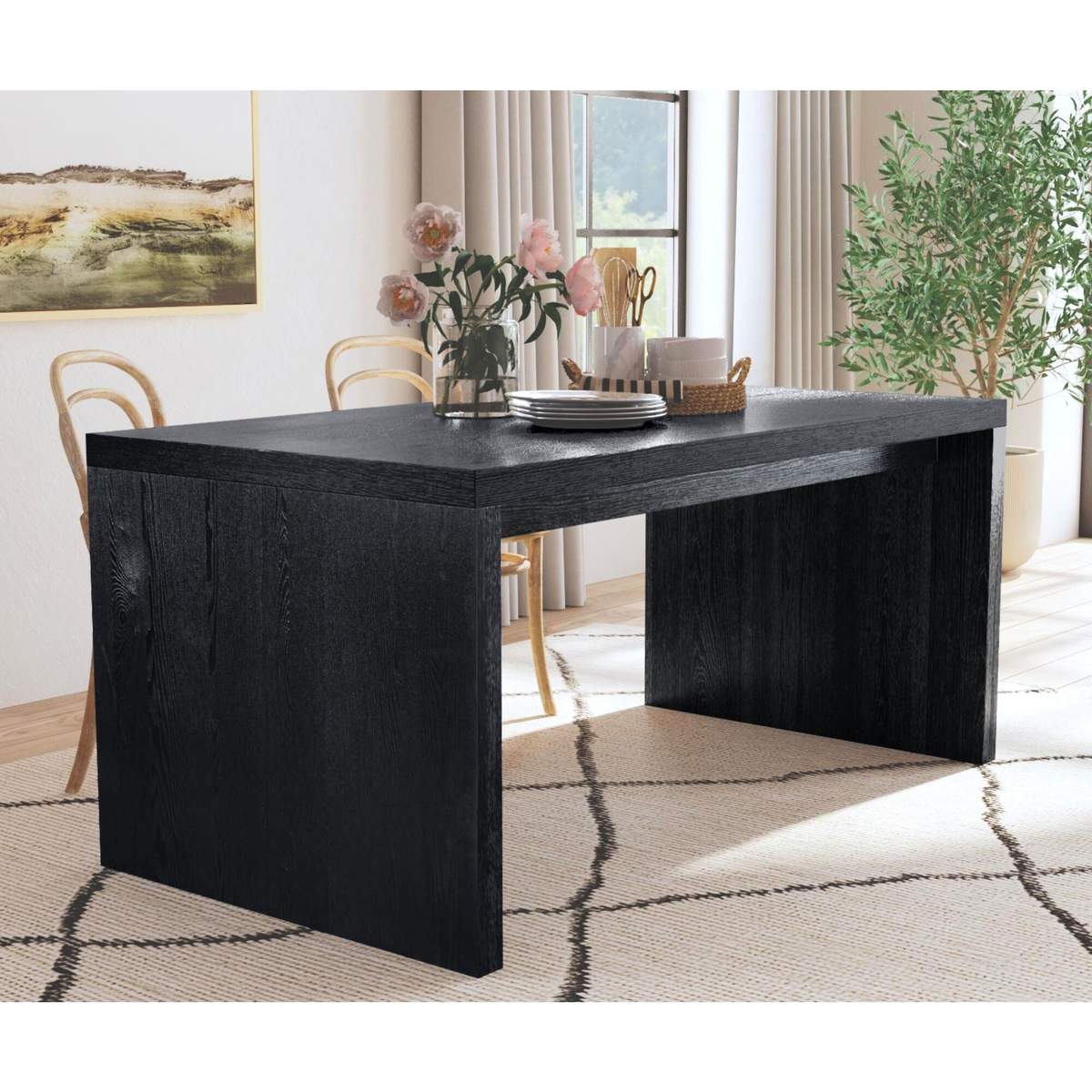 129001_black_v2 طاولة طعام حديثة