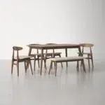 طاولة طعام موردن مع كراسي
