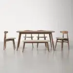 طاولة طعام موردن مع كراسي