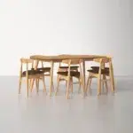 طاولة طعام موردن مع كراسي
