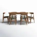 طاولة طعام موردن مع كراسي