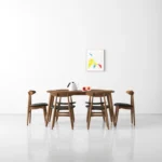 طاولة طعام موردن مع كراسي
