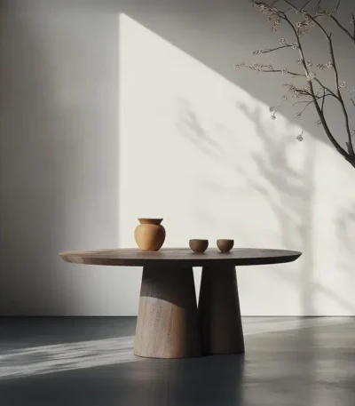 طاولة طعام بيضاوية