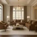 طقم لمارا نيو كلاسك بني